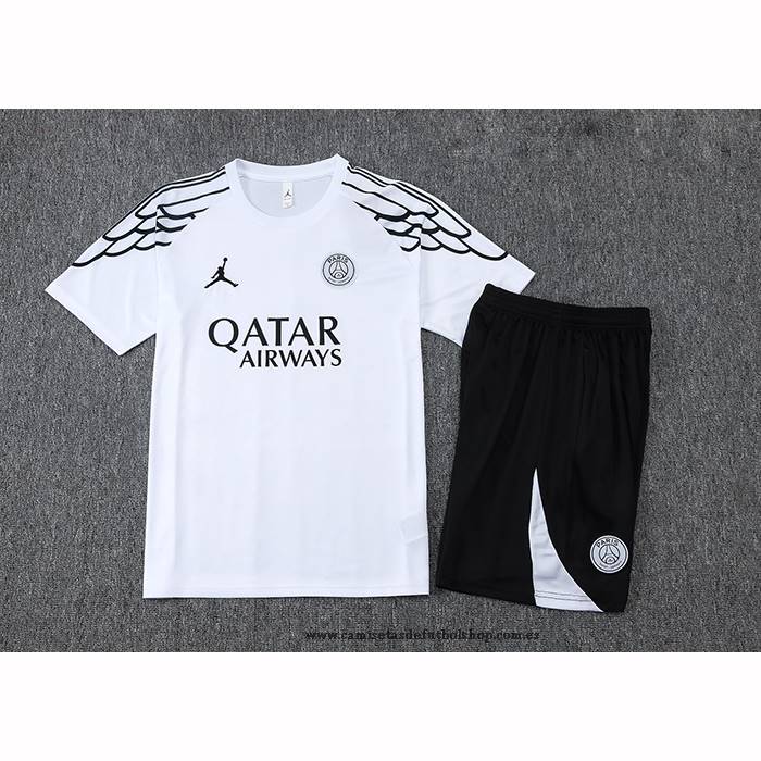 Chandal del Paris Saint-Germain Jordan 25-26 Manga Corta Blanco - Pantalon Corto
